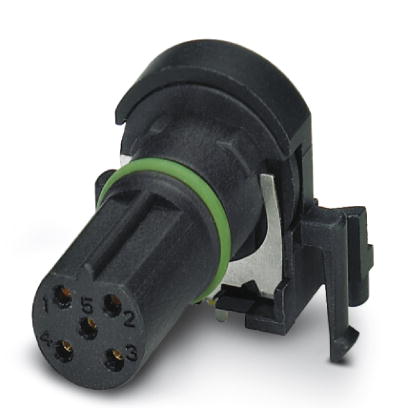 Phoenix Contact M12 Contact Carrier - Socket; SACC-CI-M12FSB-5CON-L90 SH SCO; Female; 5-Pin; B - Reverse Key